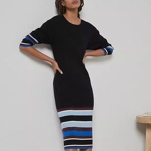 Anthropologie Parvati Midi Dress - Black Med (NWT)